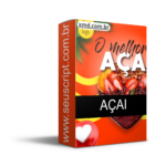 Pack para açaí com 328 artes editáveis no canva