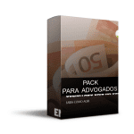 Pack para advogados com 25 artes editáveis no canva