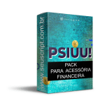 Pack para acessória financeira com 14 artes editáveis no canva