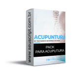 Pack para acupuntura com 30 artes editáveis no canva