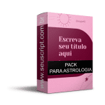 Pack para astrologia com artes editáveis no canva