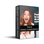 Pack para ADM de condomínio com 20 artes editáveis no canva