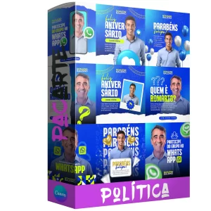 Pack de 18 artes para Política