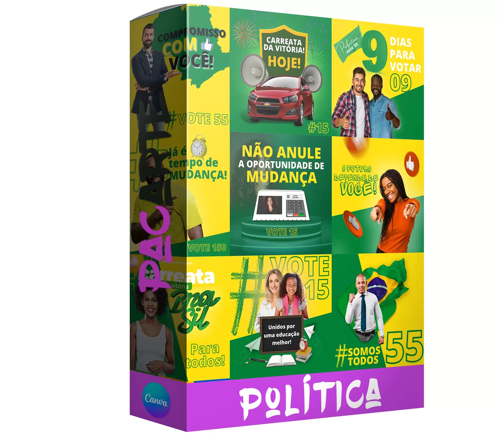 Pack 100 artes de Política