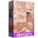 Pacote de 25 Artes Editáveis no Canva para Anúncios de Depilação