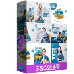 Pacote de 6 Modelos Editáveis de Anúncios de Universidade para o Canva