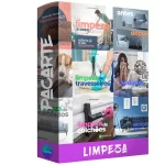 Pacote de 11 Artes Editáveis no Canva para Limpeza de Estofados