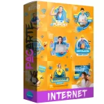 Pack para provedor de internet com 20 artes editáveis no canva