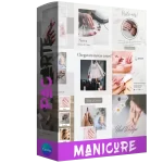 Pacote de 25 Artes Editáveis no Canva para Anúncios de Manicure