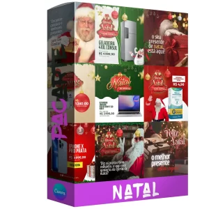 Pacote de 10 anúncios editáveis para o Natal