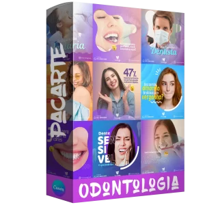Pacote de 30 Artes Editáveis no Canva para Anúncios de Serviços Odontológicos