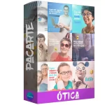 Pacote de 44 Artes Editáveis no Canva para Promover sua Ótica