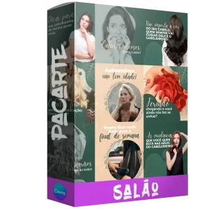 Conjunto de 100 Artes Editáveis no Canva para Salão de Beleza