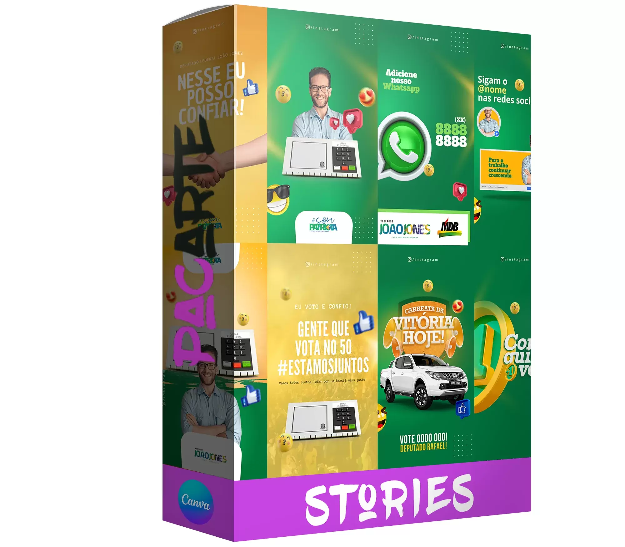 Pack 20 Stories de Política