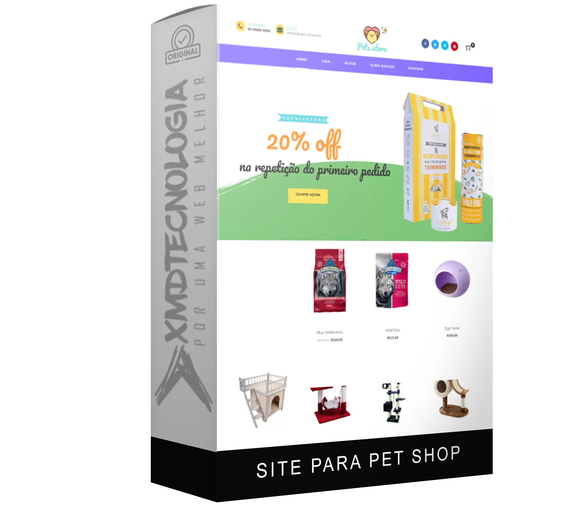 Site completo para Pet shop