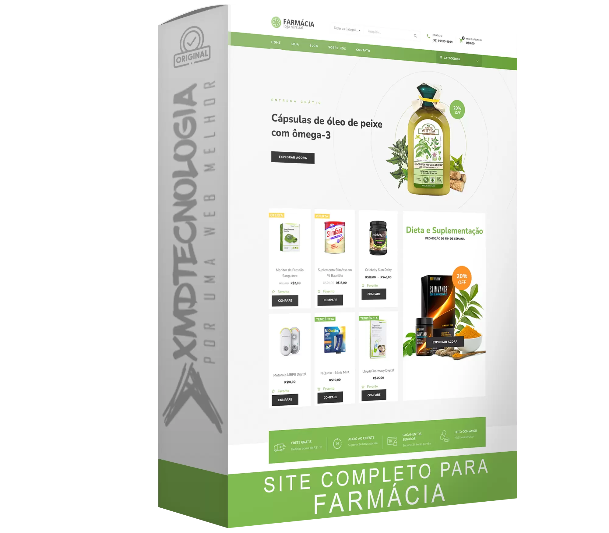 Site completo para Farmácia